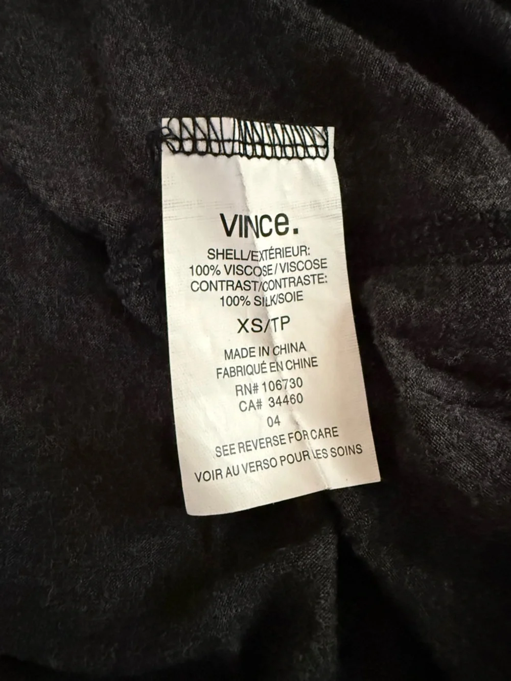 Vince Black Short Sleeve Pocket Tee - Picture 12 of 13